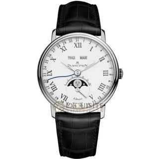 Blancpain Villeret Complete Calendar 8 Jours with Moon Phase In Platinum 6639 3431 55B
