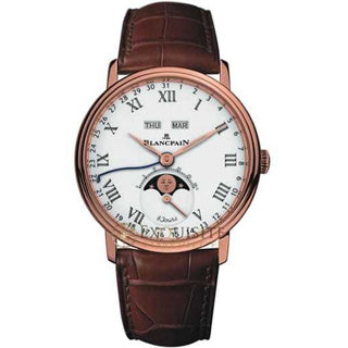 Blancpain Villeret Complete Calendar 8 Jours with Moon Phase In 18kt Rose Gold 6639 3631 55B