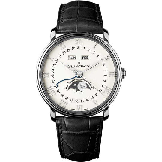 Blancpain Villeret Complete Calendar with Moon Phase in Stainless Steel 6654 1127 55B