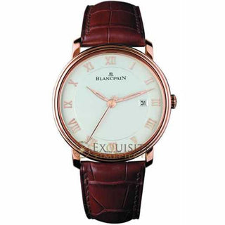 Blancpain Villeret Ultra Slim Seconds and Date In 18kt Rose Gold 6651 3642 55B