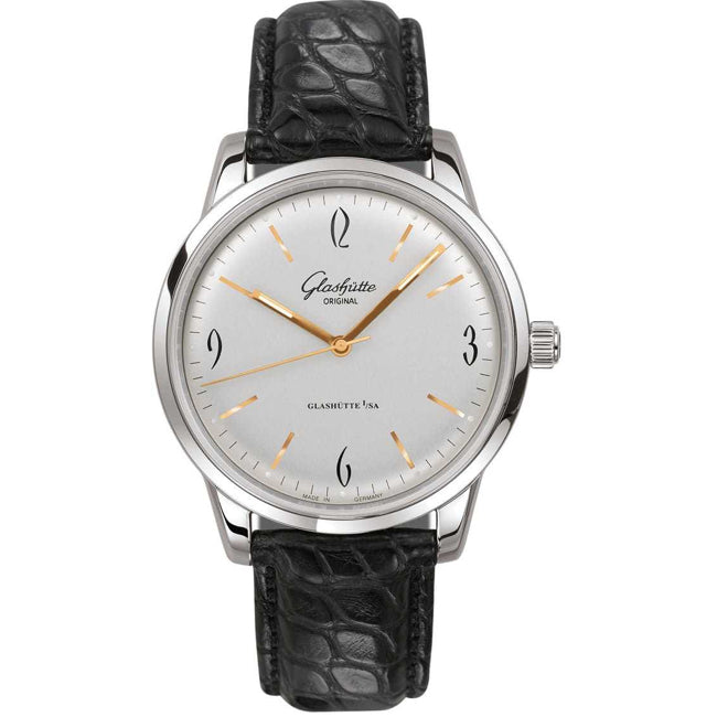 Glashütte Original Senator Sixties Stainless Steel White Dial 1-39-52-01-02-04