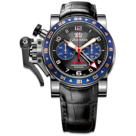 Graham Chronofighter Oversize GMT Blue Steel 2OVGS.B26A