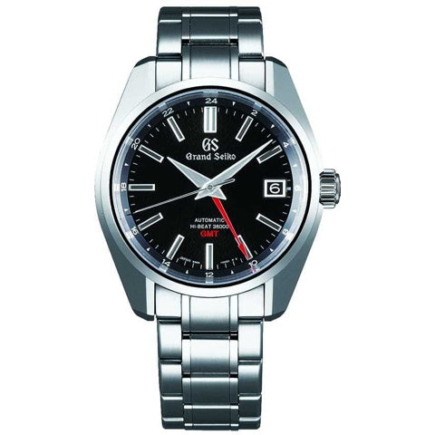Grand Seiko Hi-Beat SBGJ203 GMT Black Dial