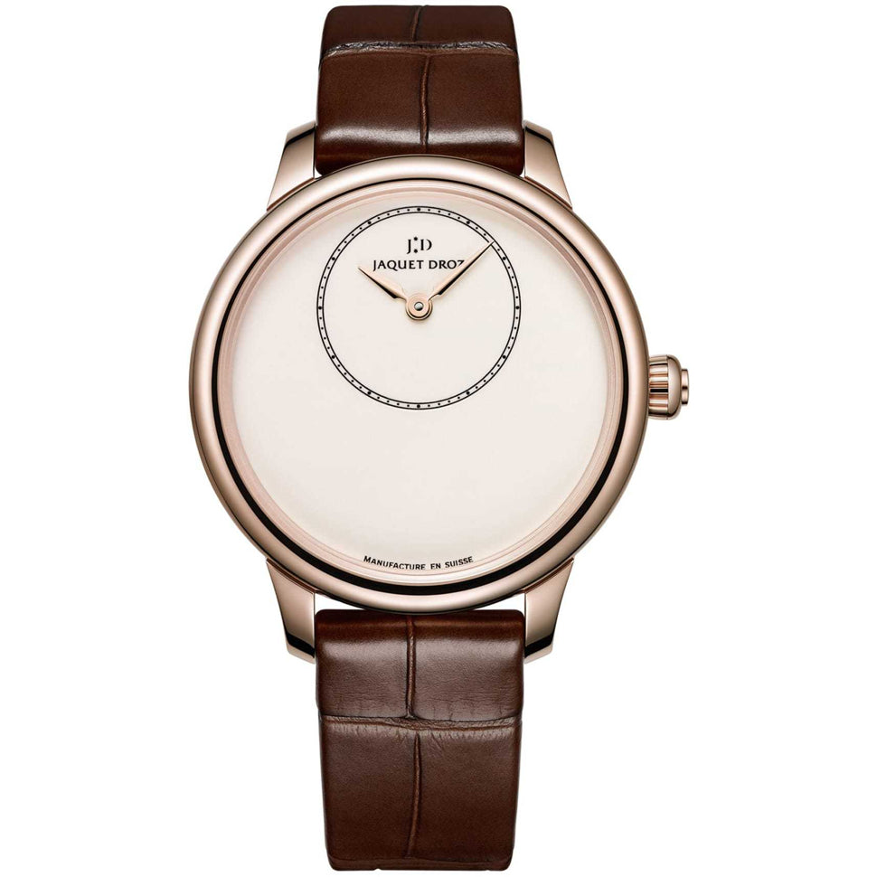 Jaquet Droz Petite Heure Minute 35mm Ivory Enamel J005003200