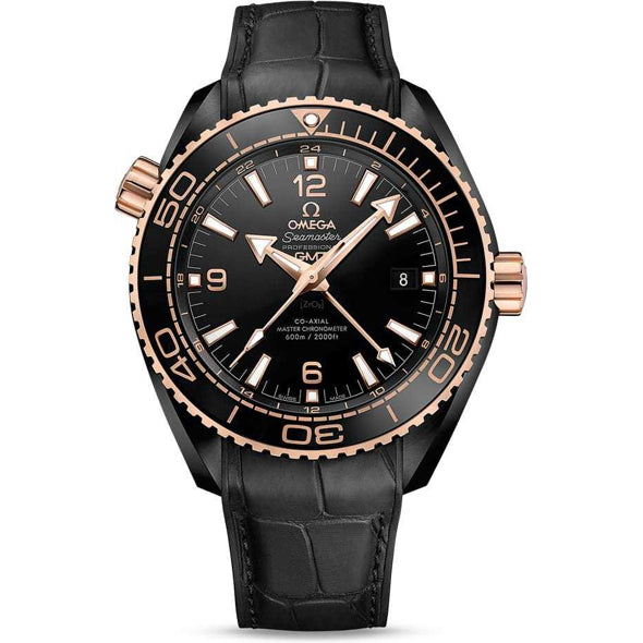 Planet Ocean 600M Omega Co-Axial Master Chronometer GMT 45.5mm Deep Black 215.63.46.22.01.001