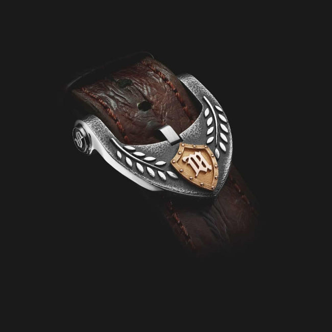 Strom Agonium Michaeli Silver 18k Red Gold Dial Bone White
