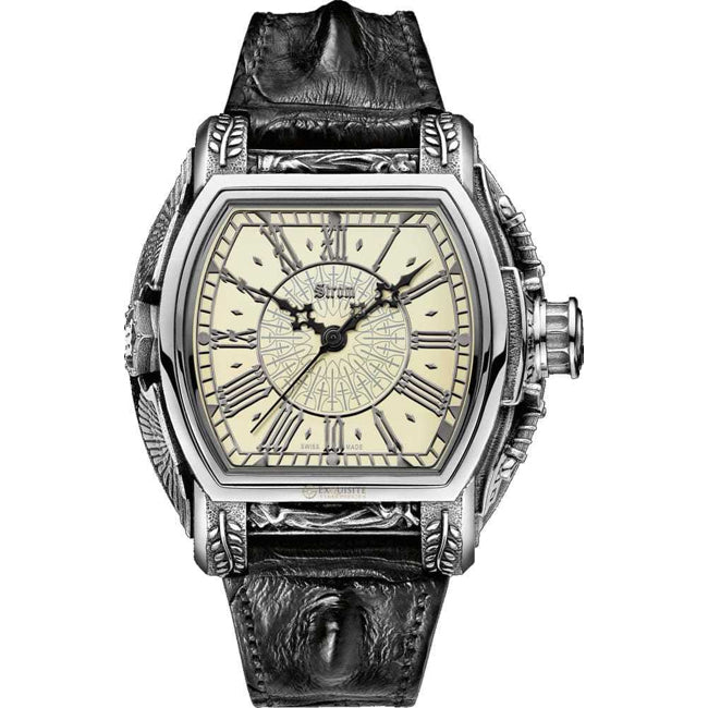 Strom Agonium Michaeli Silver Dial Bone White