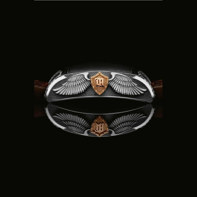 Strom Agonium Michaeli Silver 18k Red Gold, Black Dial