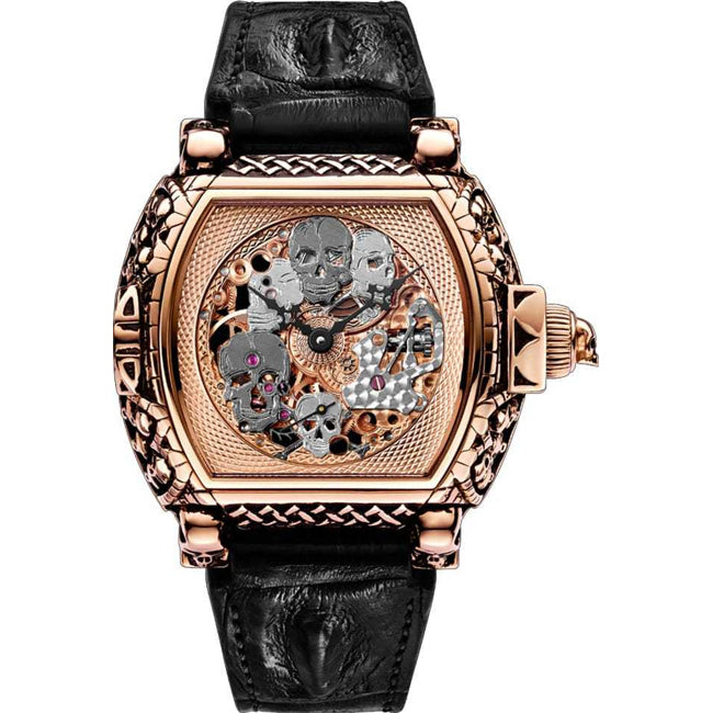 Strom Agonium Memento Mori Full Skeleton Red Gold