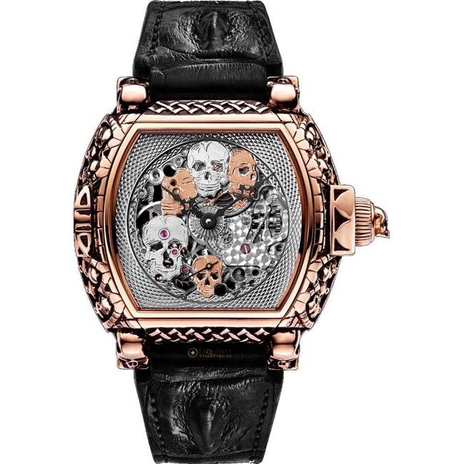 Strom Agonium Memento Mori Full Skeleton Red Gold