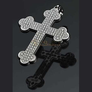 Strom Agonium Kreuz Weissgold mit Brillanten
