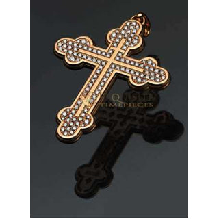 Strom Agonium Orthodox Cross Redgold with Diamonds