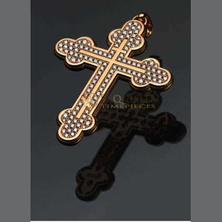 Strom Agonium Orthodox Cross Redgold with Diamonds