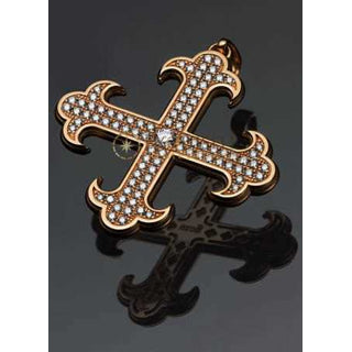 Strom Agonium Cross Redgold with Diamonds