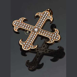 Strom Agonium Cross Redgold with Diamonds