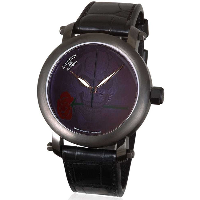 Zannetti Rose & Skull Black
