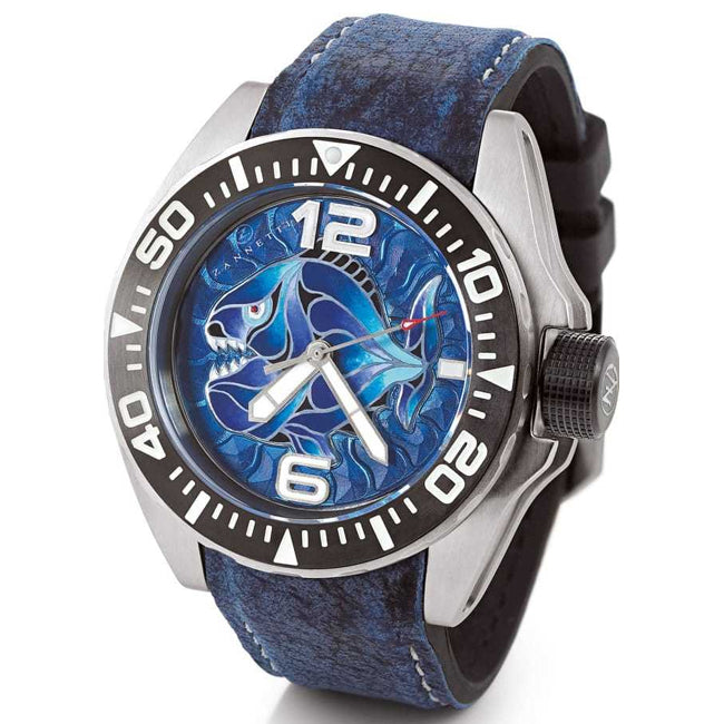 Zannetti Piranha Champleve Blue