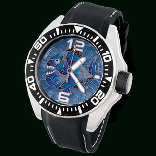 Zannetti Piranha Champleve Blue
