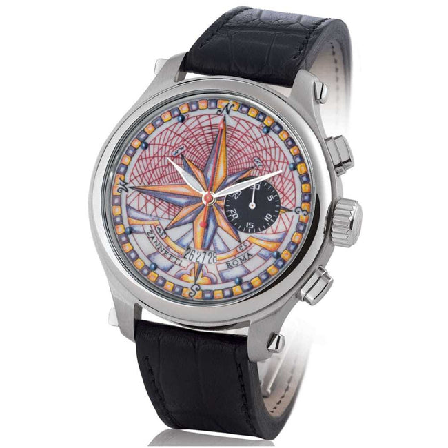 Zannetti Compass Rose Chrono Blu