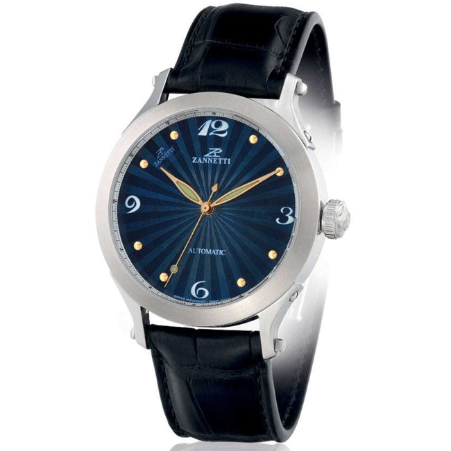 Zannetti Regent Steel Automatic Blue Enamel