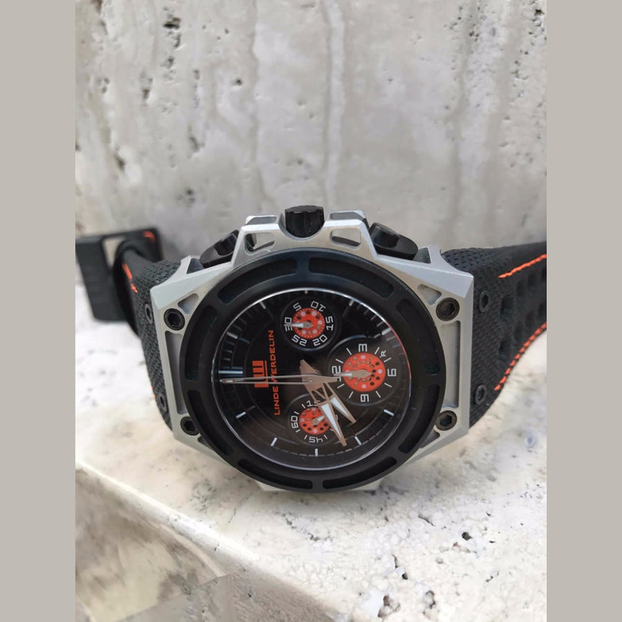 Linde Werdelin Spidospeed Black Orange Chronograph
