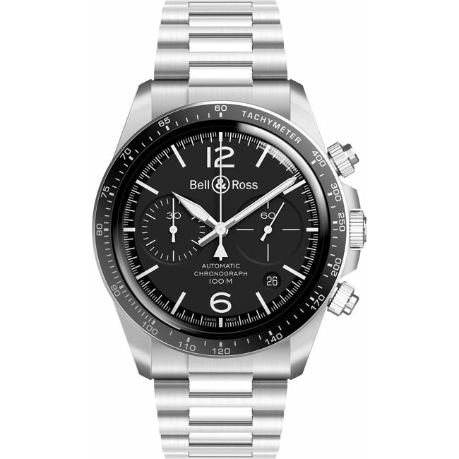 Bell & Ross BR V2-94 Black Steel on Bracelet