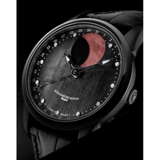 Schaumburg Watch Blood Moon Meteorite PVD