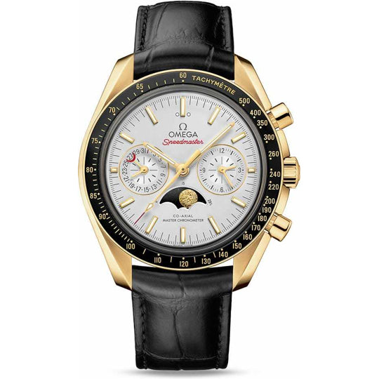 Omega Speedmaster Moonwatch Master Chronometer Moonphase Yellow Gold