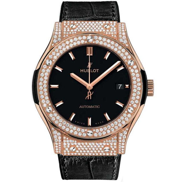 Hublot Classic Fusion King Gold Pave 42mm
