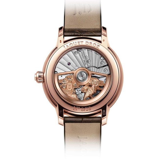 Jaquet Droz Petite Heure Minute Dog Diamonds
