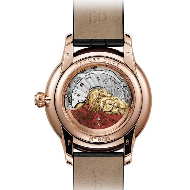 Jaquet Droz Petite Heure Minute Relief Dog Onix Dial