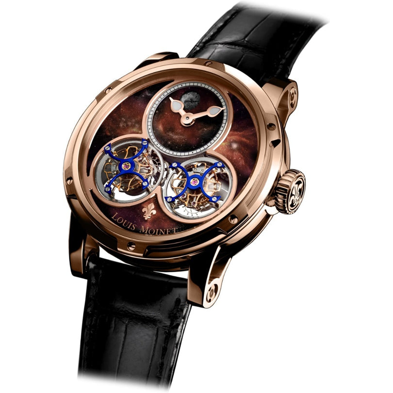 Louis Moinet Sideralis Red Gold Aventurine Dial