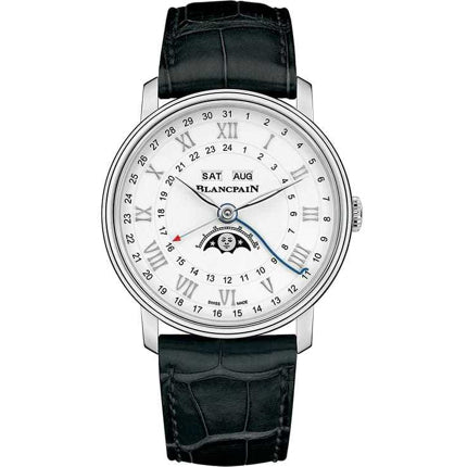 Blancpain Villeret Quantieme Complet GMT Steel on Strap 6676 1127 55B