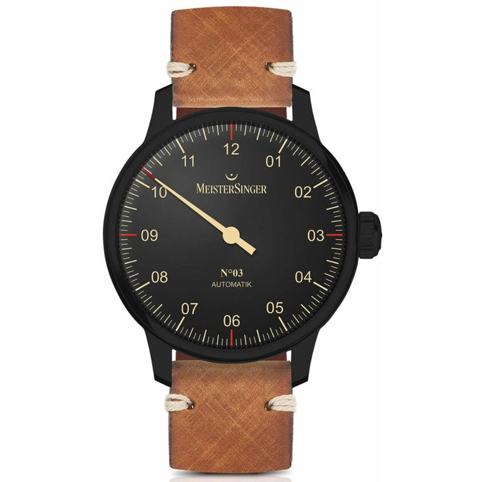 MeisterSinger No 3 Black Line AM902BL