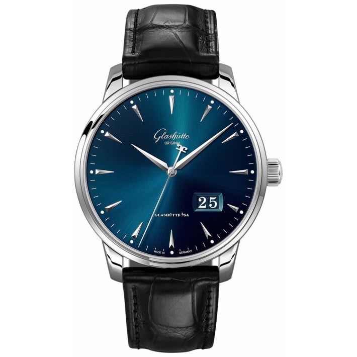 Glashütte Original Senator Excellence Panorama Date Blue Dial 1-36-03-04-02-01