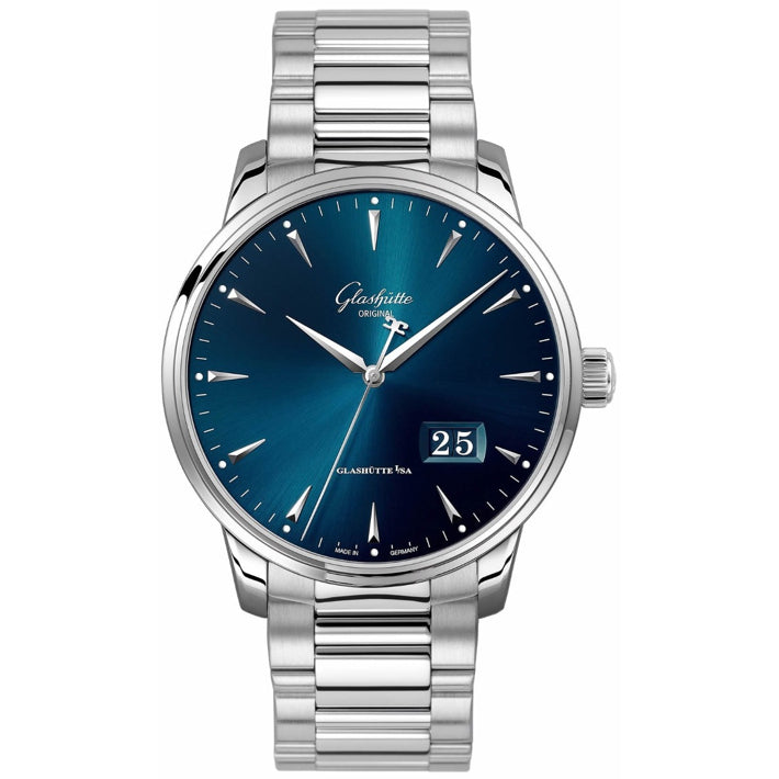 Glashütte Original Senator Excellence Panorama Date Blue Dial 1-36-03-04-02-71