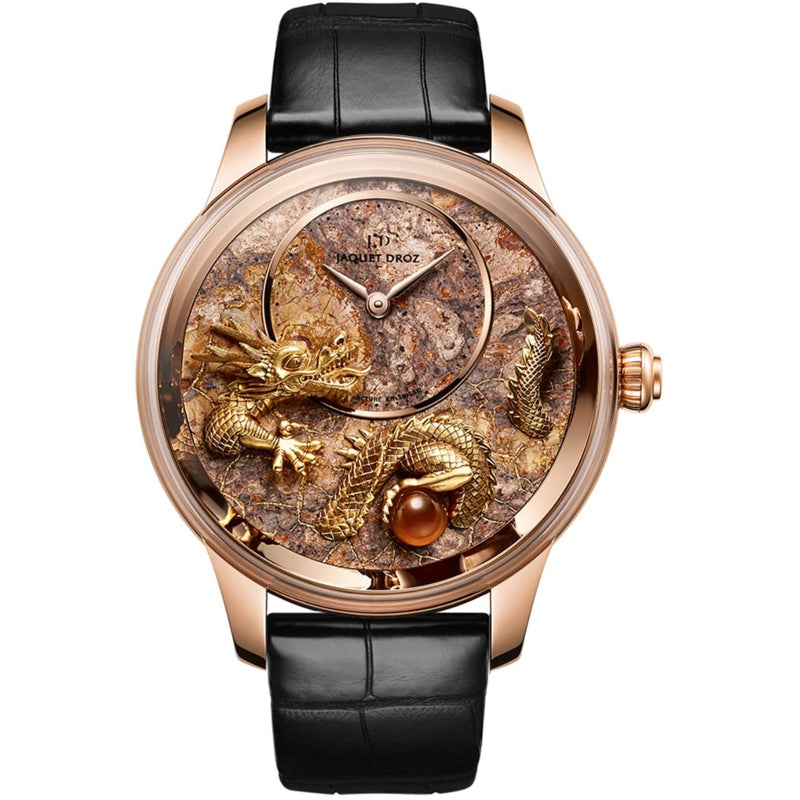 Jaquet Droz Petite Heure Minute Relief Dragon