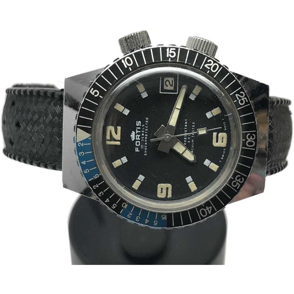 1970s Vintage Fortis 400 Mens Divers Watch
