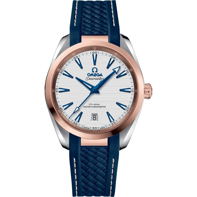 Omega Seamaster Aqua Terra 150M Co-Axial Master Chronometer 38mm White Dial Rose Gold