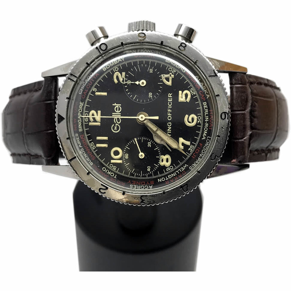 Gallet Rare Pilot Chronograph
