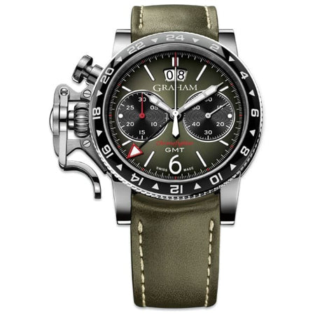 Graham Chronofighter Vintage GMT Green Dial