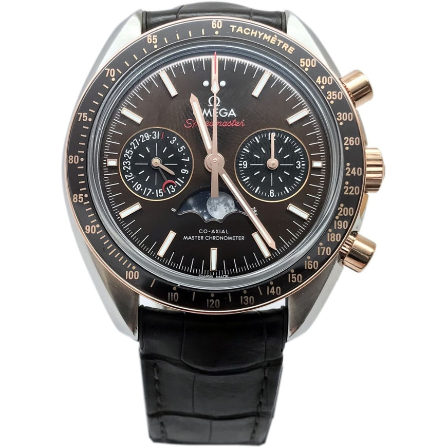Omega Speedmaster Moonwatch Moonphase Steel & Sedna Gold