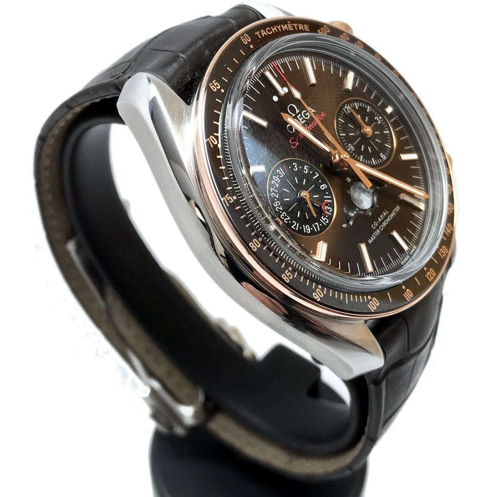 Omega Speedmaster Moonwatch Moonphase Steel & Sedna Gold