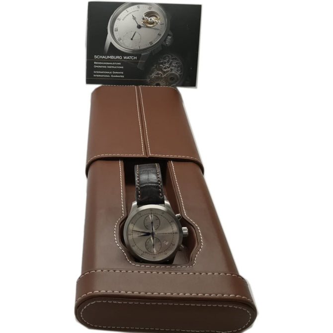 Schaumburg Watch Chronograph No 1 Silver Dial
