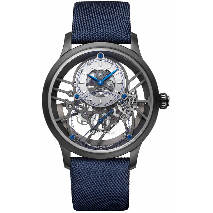 Jaquet Droz Grand Seconde Skelet-One Ceramic Black & Blue