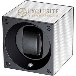 Swiss Kubik Watch Winder Single White Carbon Fibre