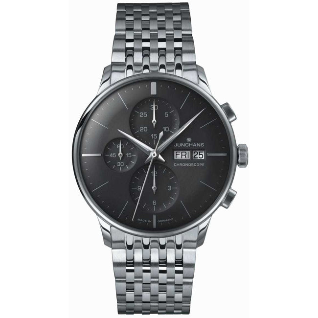 Junghans Meister Chronoscope Black Dial Day Date 027/4324.47