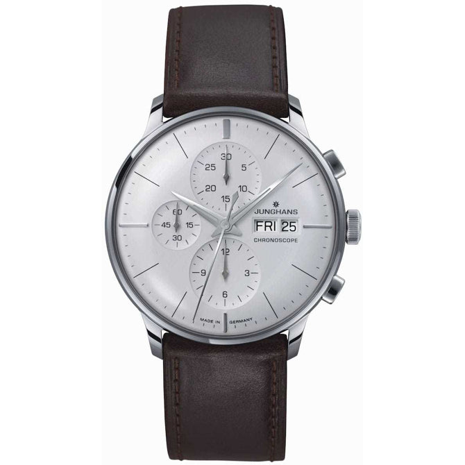 Junghans Meister Chronoscope Matte-Silver Dial 027/4120.03