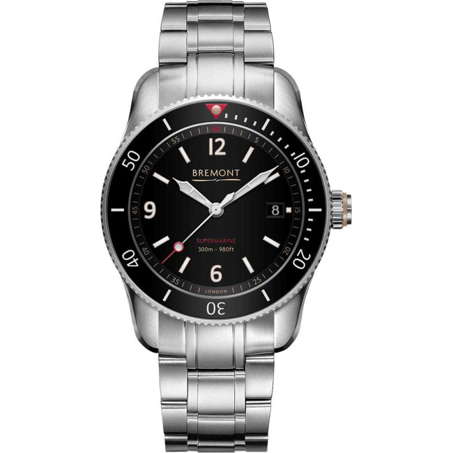 Bremont Supermarine S300 Black on Bracelet S300-BK-B