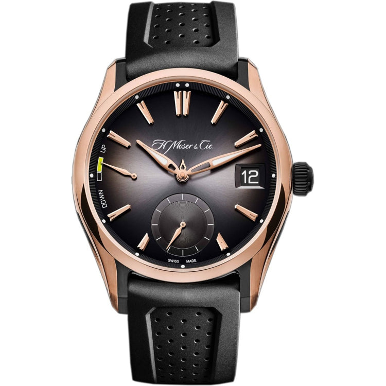 H. Moser & Cie. Pioneer Perpetual Calendar Red Gold Titanium Ardoise Fume Dial